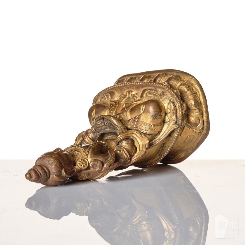 A gilt copper alloy figure of Amitayus, - 图7